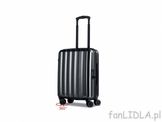 Podręczna walizka z poliwęglanu 35 l , cena 149,00 PLN za 1 szt. 
- wymiary odpowiadają ...