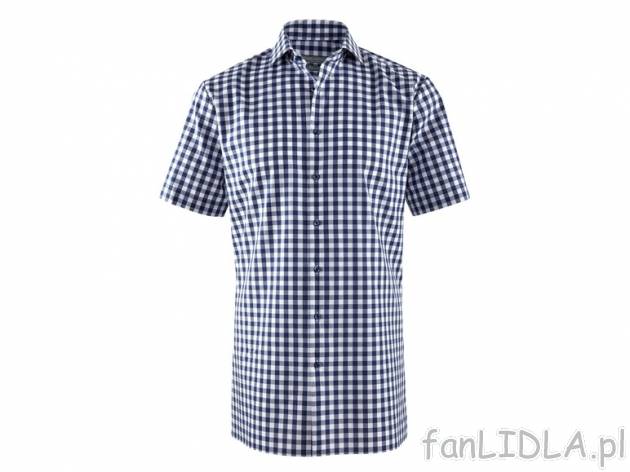 Bałwełniana koszula Slim Fit , cena 44,99 PLN za 1 szt. 
- niewymagajaca prasowania ...