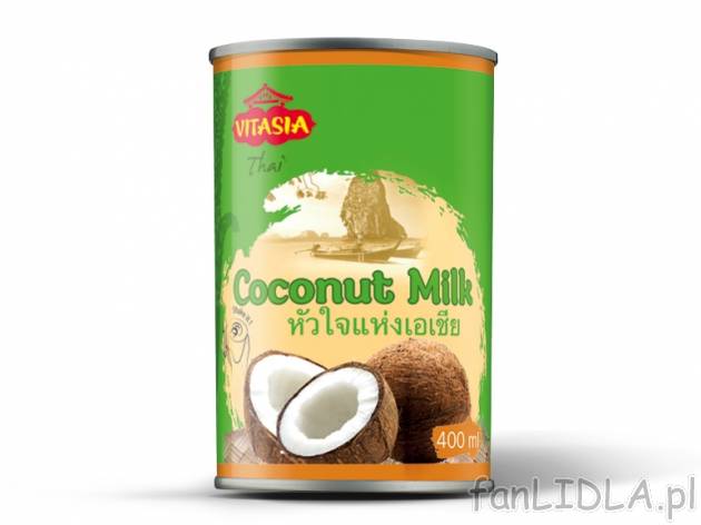 Mleczko kokosowe , cena 3,00 PLN za 400 ml/1 pusz., 1 l=8,98 PLN. 
Oferta ważna ...