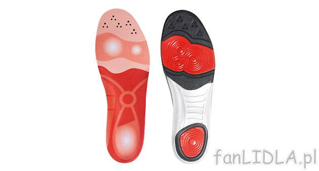 Wkładki sportowe do butów Crivit Sports, cena 17,99 PLN za 1 para 
- anatomicznie ...