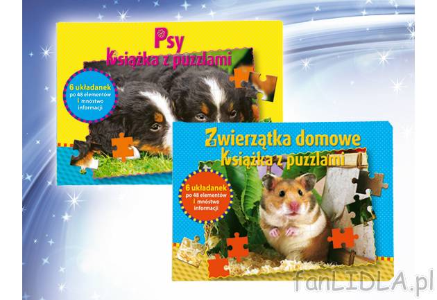 Książka z puzzlami , cena 27,99 PLN za 1 opak. 
- każda książka zawiera 6 ...