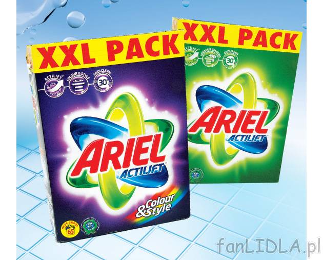 Ariel proszek do prania , cena 55,55 PLN za 5,2 kg/1 opak. 
-  Różne rodzaje.