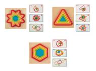 PLAYTIVE® Drewniane puzzle Montessori, 9 elementów, 1 komplet ...