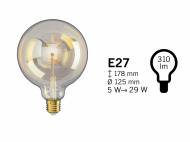 Żarówka filamentowa LED Livarno, cena 19,99 PLN 
- ciepłe ...