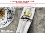 Piwo Sapporo , cena 7,99 PLN za 650 ml, 1L=12,29 PLN.