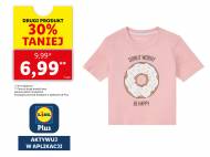 T-shirt dziewczęcy z bawełny , cena 9,99 PLN 
- rozmiary: ...