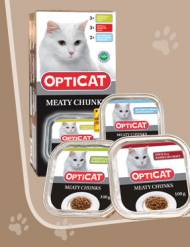 Opticat to marka Lidla, pokarm dla kotów, przysmaki etc