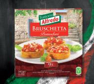 Bruschetta , cena 8,99 PLN za 342 g/1 opak. 
- Z pomidorami, ...