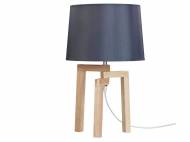 Lampa stołowa z abażurem , cena 17,00 PLN 
- podstawa z drewna ...