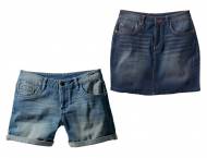 Szorty jeansowe lub spódniczka Esmara, cena 29,99 PLN za 1 ...