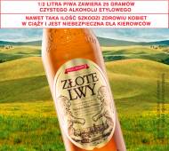 Piwo Złote Lwy , cena 2,99 PLN za 0.5L/1szt. 
- Informujemy, ...