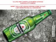 Heineken , cena 2,00 PLN za 500 ml/1 opak., 1 l=5,98 PLN.