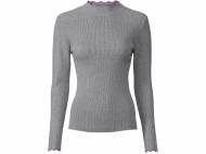 Sweter z wiskozą Esmara, cena 29,99 PLN 
- kołnierz na st&oacute;jce
- ...