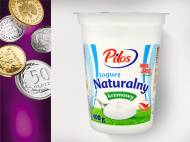 Pilos Jogurt naturalny , cena 0,00 PLN za 400g/1 opak., 1kg=2,48 PLN.