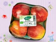 Bio-jabłka czerwone , cena 4,39 PLN za 600 g, 1kg=7,32 PLN. ...