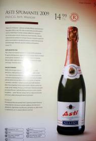 Wino musujące Asti Spumante 2009 - Włochy