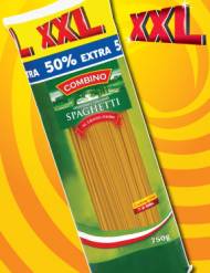 Makaron spaghetti , cena 2,29 PLN za 500 + 250 g 
- z semoliny ...