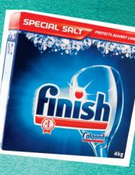 Finish sól do zmywarek , cena 14,99 PLN za 4 kg / 1 opak. 
- ...