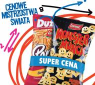 Chipsy Monster Munch+Peppies Bekon , cena 6,99 PLN za 110 g+110 ...