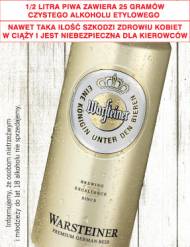 Piwo Warsteiner , cena 2,99 PLN za 500 ml/1 opak. 
- Informujemy, ...