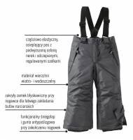 Dziecięce spodnie narciarskie Lupilu, cena 45,00 PLN za 1 para ...