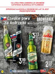 Czeskie piwa na Andrzejki z Lidla: staropramen jasne, Zlaty Bazant.