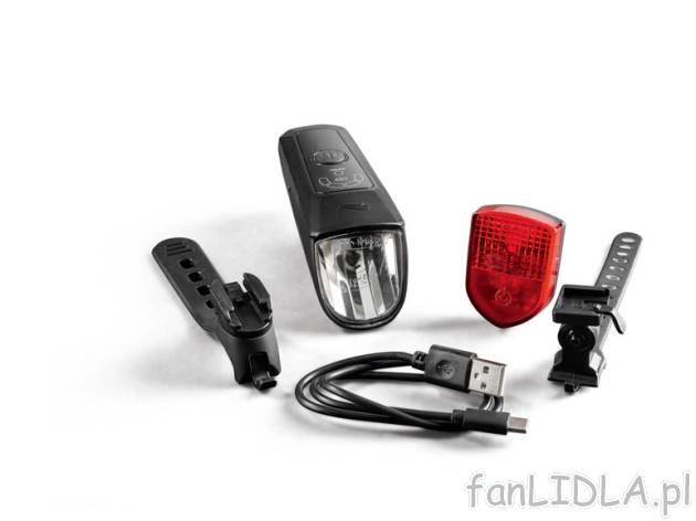 CRIVIT® Zestaw 2 lampek rowerowych LED przód Crivit , cena 69,9 PLN 
 Opis produktu ...