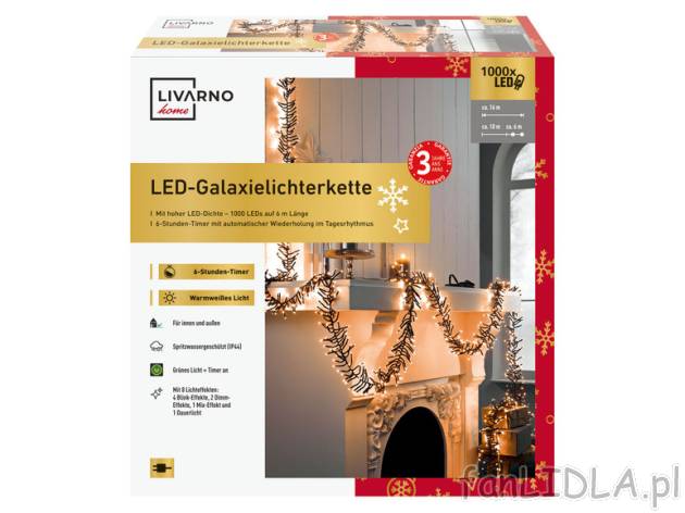 Livarno Home Girlanda świetlna / Łańcuch świetlny z 100 diodami LED, 1 sztuka ...