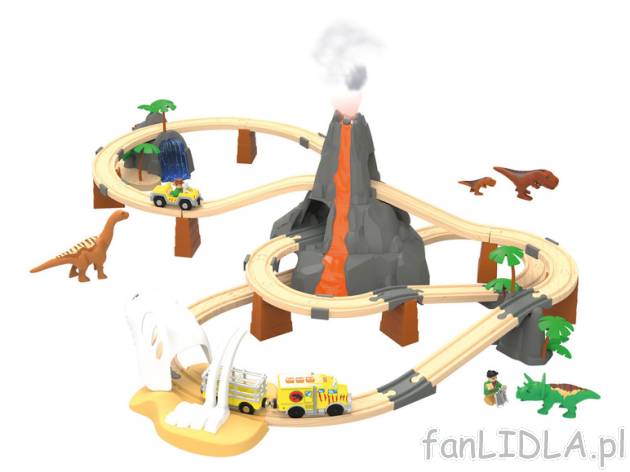 PLAYTIVE® Zestaw do zabawy park dinozaurów z drewniany… Playtive , cena 149 ...
