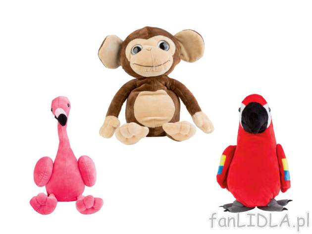 PLAYTIVE® Interaktywna małpa/ flaming/ papuga z efektami dźwiękowymi, 1 sztuka ...