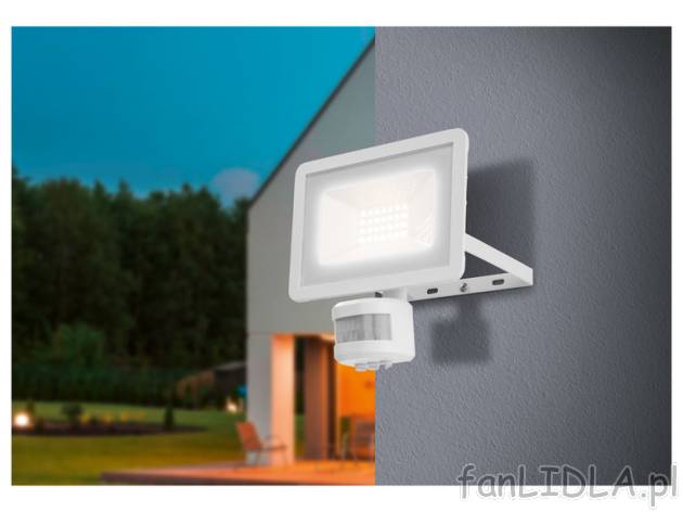 LIVARNO home Reflektor zewnętrzny LED z czujnikiem Livarno home, cena 49,99 PLN ...