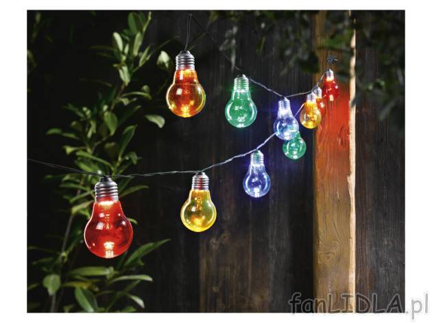 LIVARNO home Girlanda świetlna LED, z 10 żarówkami Livarno home, cena 49,99 PLN ...