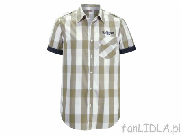 Koszula Livergy, cena 34,99 PLN za 1 szt. 
- khaki lub w kratkę
- materiał: ...