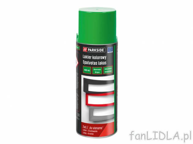 Lakier w sprayu Parkside, cena 14,99 PLN  
5 kolorów
Opis

- top marka