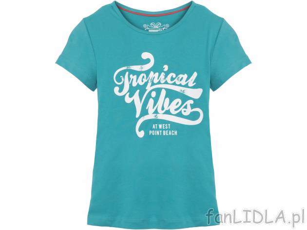 T-shirt dziewczęcy Pepperts, cena 9,99 PLN 
- rozmiary: 122-152
- 100% bawełny
Dostępne ...
