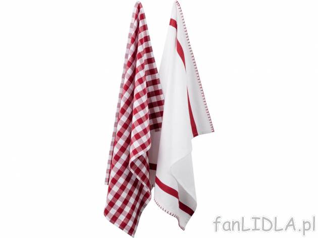 Ręczniki do naczyń 50 x 70 cm, 2 szt.* Meradiso, cena 6,99 PLN 
- możliwość ...