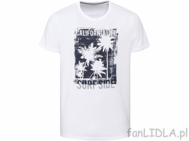 T-shirt męski Livergy, cena 12,99 PLN 
- 100% bawełny
- rozmiary: M-XL
Dostępne ...