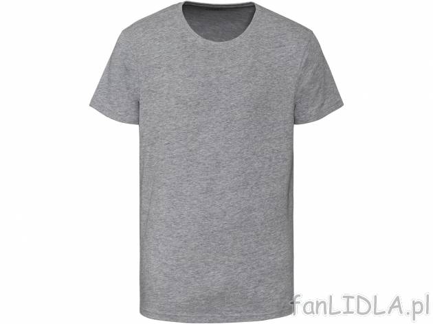 T-shirt męski Livergy, cena 12,99 PLN 
- 90% bawełny i 10% wiskozy (Lenzing)
- ...