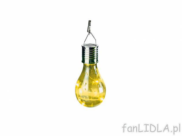 Dekoracyjna lampa solarna LED Melinera, cena 10,99 PLN 
4 kolory 
- 7,5 x 15 cm ...