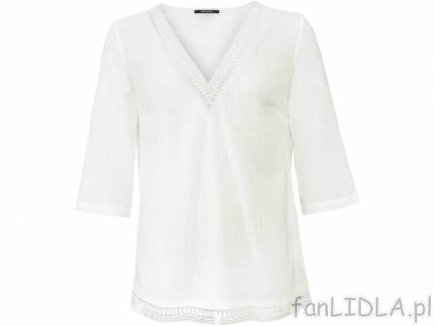 Tunika damska z bawełny Esmara, cena 29,99 PLN 
- 100% bawełny
- rozmiary: 34-46
- ...