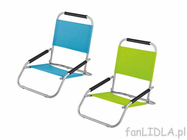 Krzesło turystyczne Crivit, cena 44,99 PLN 
2 kolory 
- wytrzymała rama stalowa
- ...