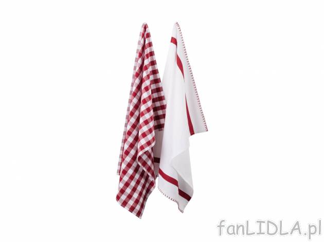 Ręczniki kuchenne 50 x 70 cm, 2 szt.* Meradiso, cena 6,99 PLN 
*Artykuł dostępny ...