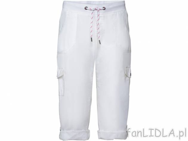Spodnie damskie z bawełny Esmara, cena 39,99 PLN 
- 100% bawełny
- rozmiary: 38-44
- ...