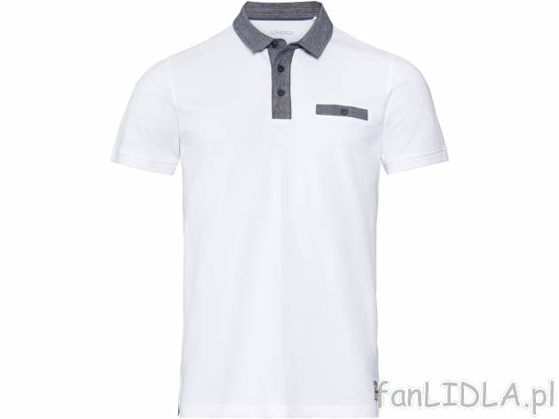 Koszulka męska polo Livergy, cena 29,99 PLN 
- 100% bawełny
- rozmiary: M-XL
- ...