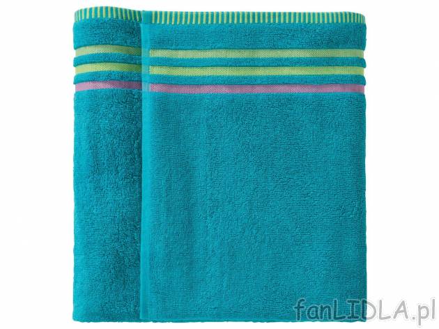 Ręcznik 100 x 150 cm Miomare, cena 34,99 PLN 
4 wzory 
- 100% bawełny
- miękki ...