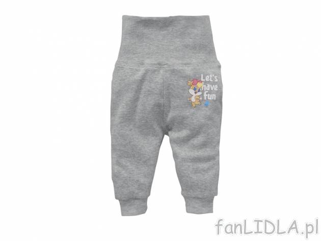 Spodnie niemowlęce , cena 15,99 PLN za 1 para 
- 3 wzory 
- rozmiary: 50-92 (nie ...