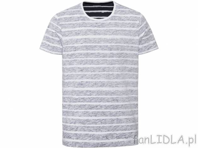 T-shirt męski Livergy, cena 19,99 PLN 
- rozmiary: M-XL
- wysoka zawartość ...