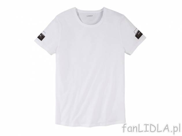 T-Shirt Livergy, cena 19,99 PLN za 1 szt. 
- 7 wzor&oacute;w 
- rozmiary: S ...