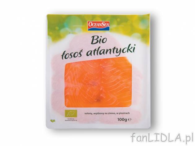 Ocean Sea Bio Łosoś atlantycki , cena 13,00 PLN za 100 g/1 opak. 
Oferta ważna ...