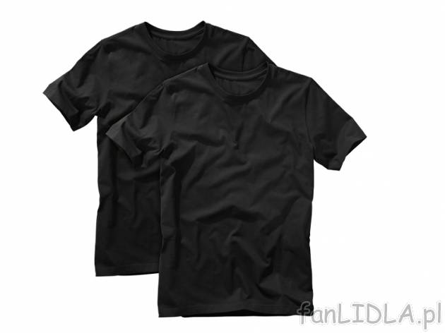T-shirt, 2 szt. Livergy, cena 24,99 PLN za 1 opak. 
- dekolt U lub V
- materiał: ...